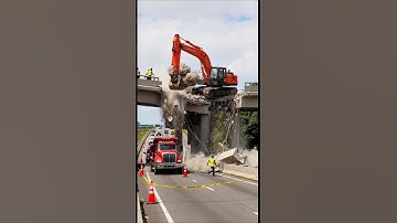 COMPLETE COLLAPSE! Excavator Causes Bridge to Fall — Realistic Disaster Footage! #fail #engineering