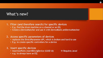The Bitwig Controller API #19: API 12 - Java setup - find specific devices - insert devices