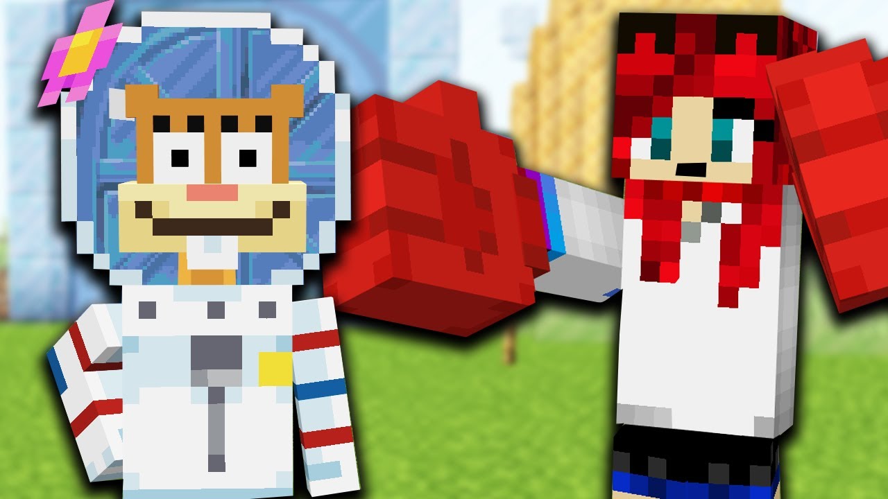 Elfoglaltuk SZANDI HÁZÁT! 🐿️  - Minecraft Spongebob Addon -  2.rész - w/Immu