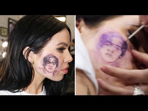 Harry Styles face tattoo is fake, singer Kelsy Karter admits