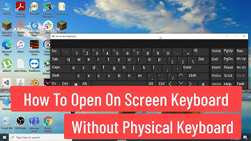 How To Open On Screen Keyboard Without Physical Keyboard