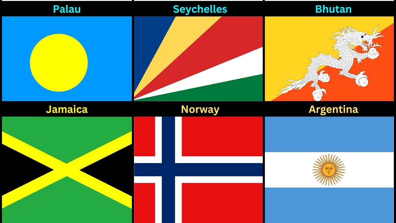 Rate Flags Top 10 Most Beautiful Flags In The World - YouTube