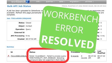 Workbench: Selecting compound data not supported in Bulk Query FUNCTIONALITY_NOT_ENABLED Salesforce