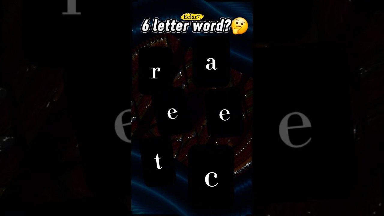 Only about 20 seconds to solve 6 letter word?!  #wordgame #mind