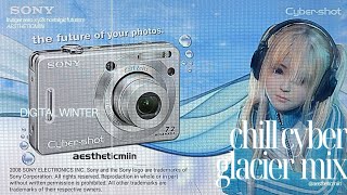 chill digital winter cyber glacier music mix 1 frutiger aero x y2k nostalgic futurism