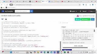 Carry out a Monte Carlo random walk in R