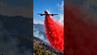 ✈️🔥 Why Do Airplanes Drop Red Liquid on Forest Fires 😱 | #shorts