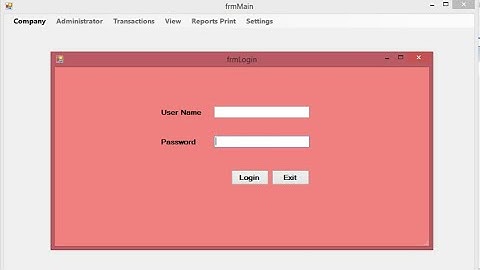 VB.Net | Login Form With Menu Strip Enable and Disabled Using Visual Basic.Net | Amandeep Bumrah