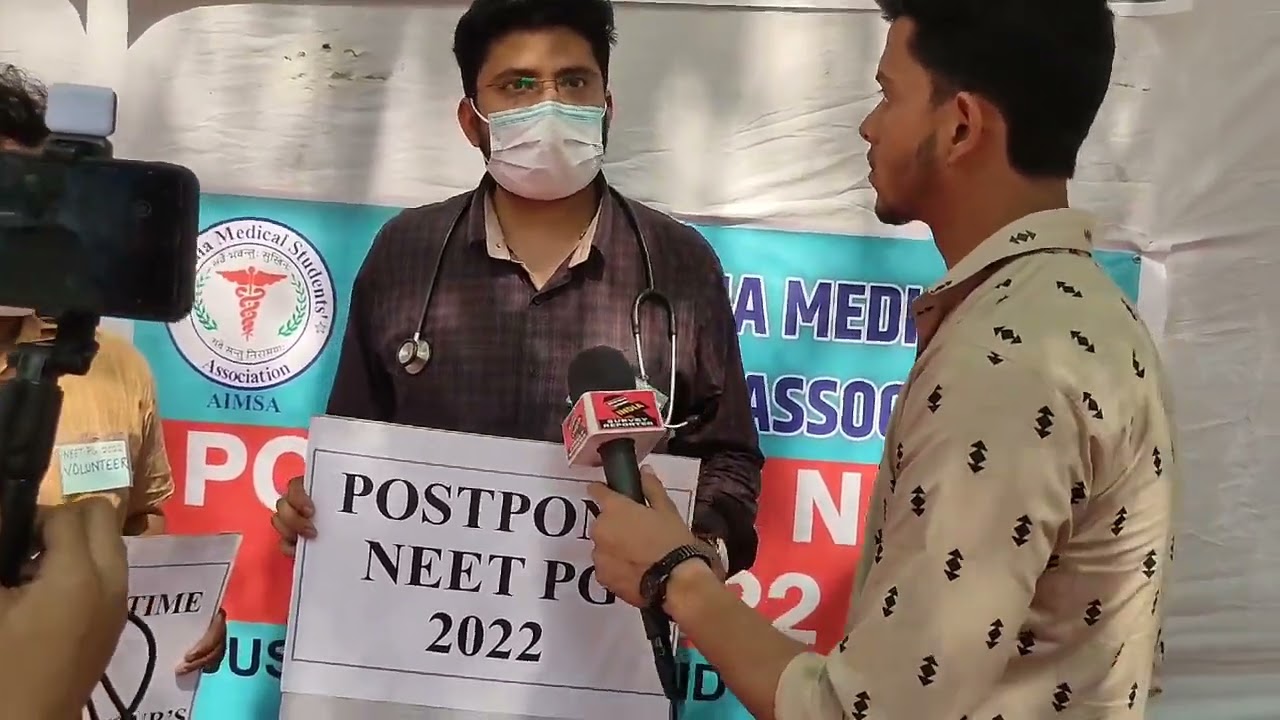postpone NEET PG 2022 doctor protest in jantar mantar