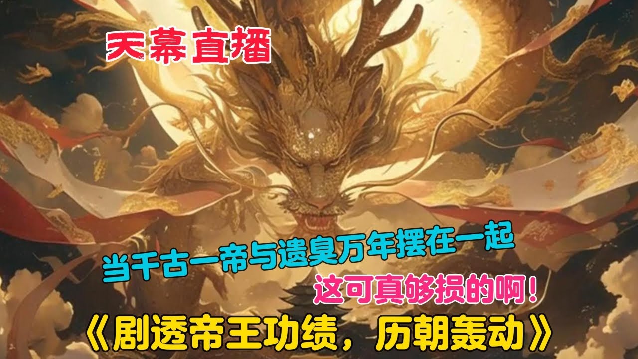 《剧透帝王功绩，历朝轰动》青年意外得到了超时空历史剪辑系统，视频通过天幕投放历朝历代！盘点历朝历代帝王文治武功，当千古一帝与遗臭万年摆在一起，这可真够损的啊！