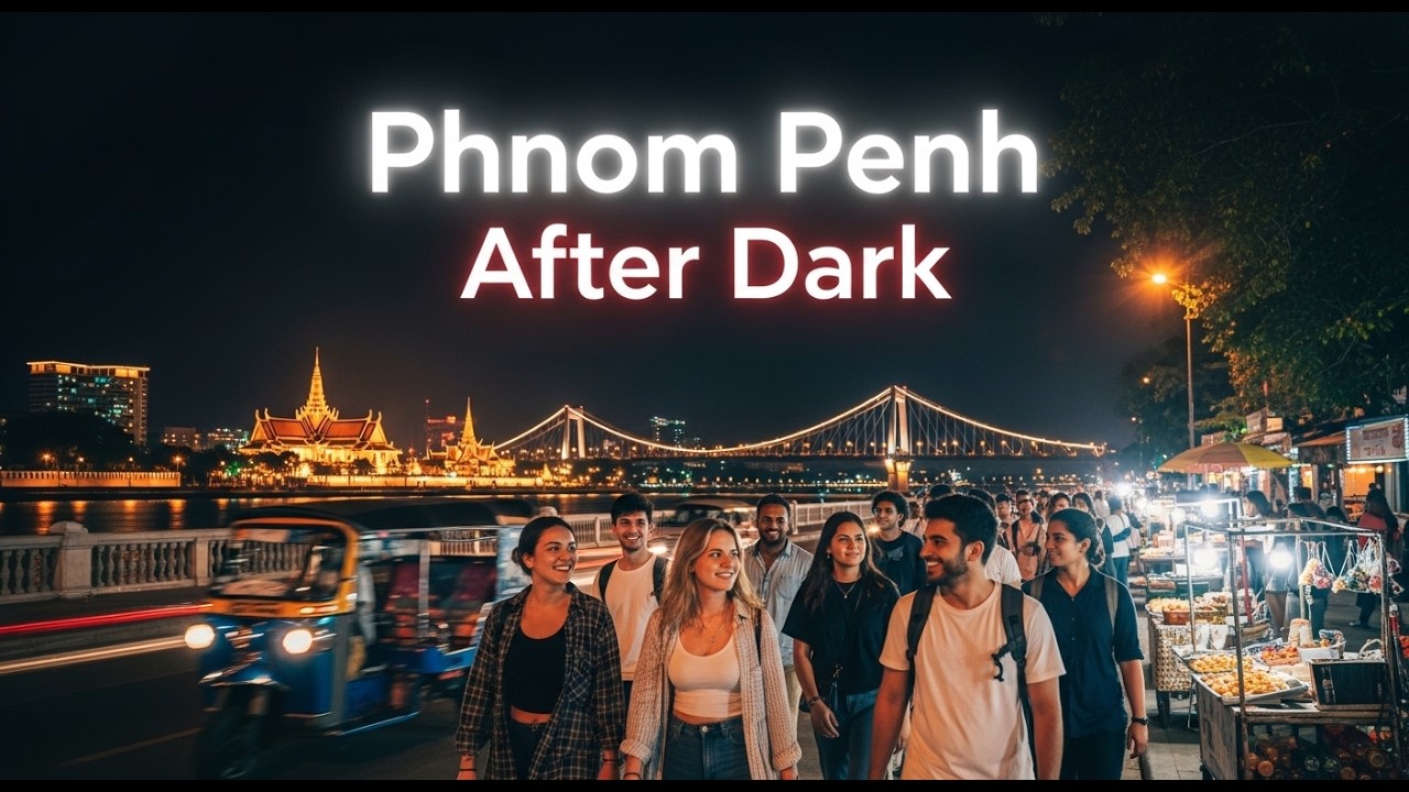Phnom Penh Walking Tour 🇰🇭 | Real Street Life, Markets & Riverside Views