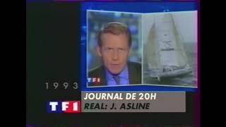 TF1 1993 - Vendée Globe - PPDA interviewe Alain Gautier - Canular