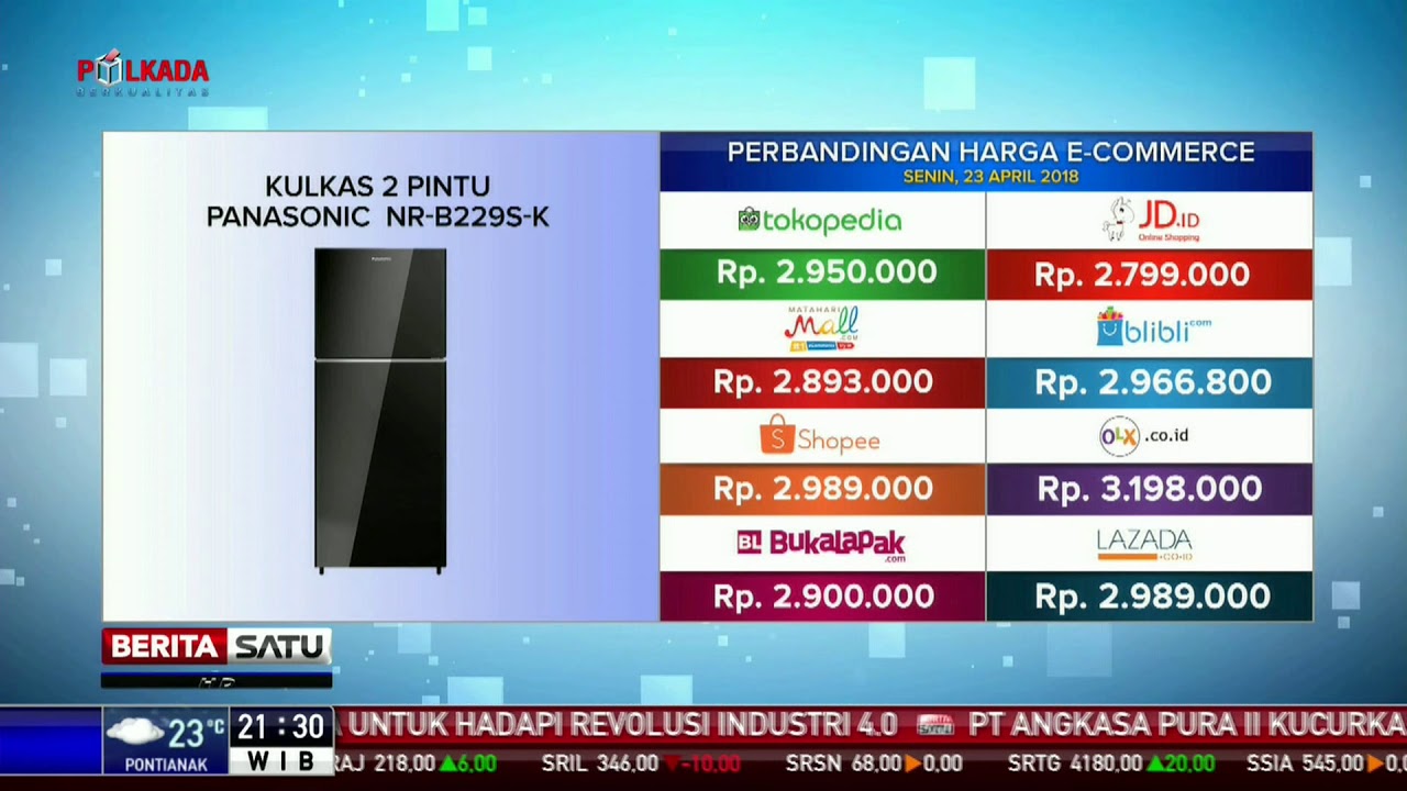 Super Sale Kulkas 2 Pintu Panasonic Nr B229s Di Lapak Oksana