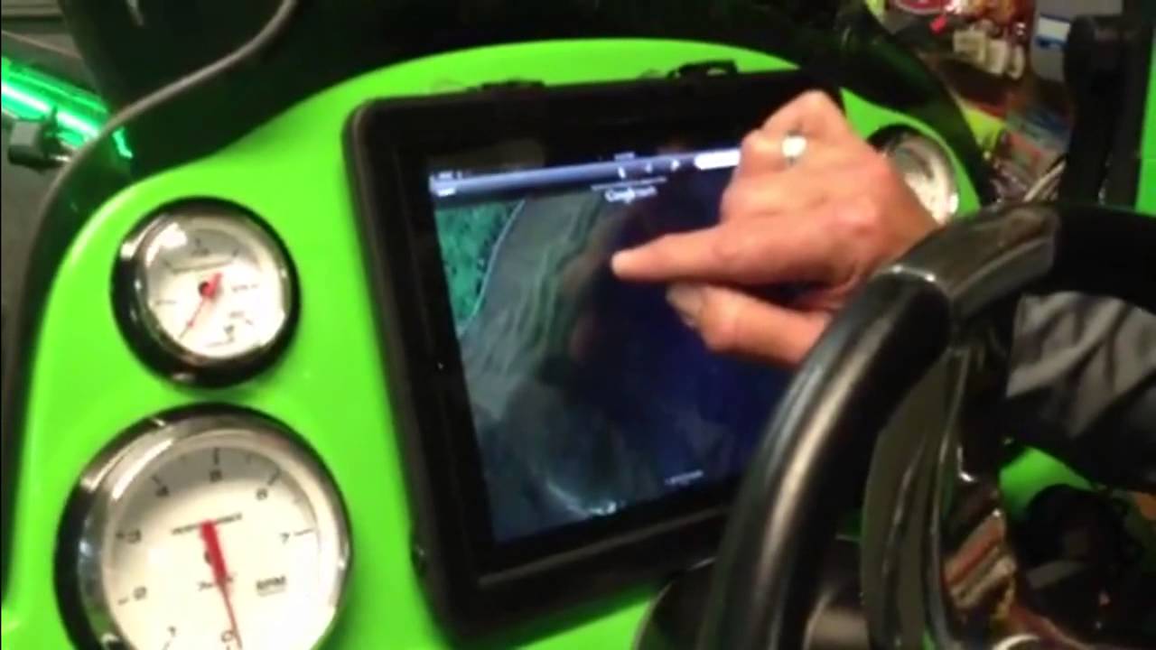 iPad in-dash on Ashmore's Legend Alpha 211R