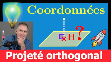 Coordonnées du Projeté Orthogonal d