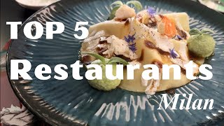 TOP 5 RESTAURANTS IN MILAN, ITALY(4K).