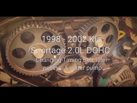 1998 - 2002 Kia Sportage Timing Belt & Water Pump Replacement