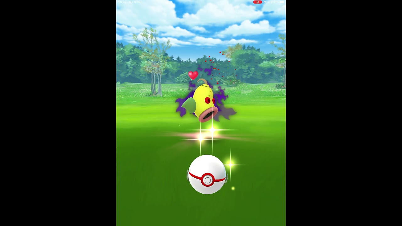 Catching shadow weepinbell in Pokémon go