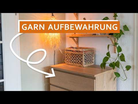 Garnaufbewahrung // Wollvorrat & Stricksachen dekorativ organisieren -  YouTube
