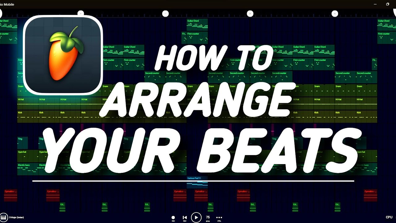 How To Arrange Your Beats In Fl Studio Mobile - YouTube