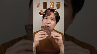 EATING RANDOM BROWN COLOR FOOD 🤎 #asmr #shorts #mukbang