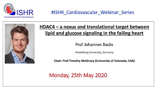 Prof Johannes Backs - "HDAC4 - a nexus and translational target in the failing heart" screenshot 3
