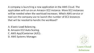 AWS Cloud Practitioner Exam Question - Launching EC2 Instances for Workload