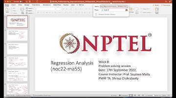 Week 8 - Problem Solving Session on Regression Analysis - 17th September 2022