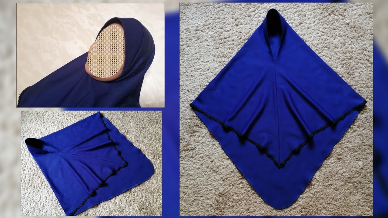 فكرة مشروع مربح جداا خياطة خمار للمحجبات بمتر من القماش فقط يناسب جميع المقاسات / حجاب Hijab