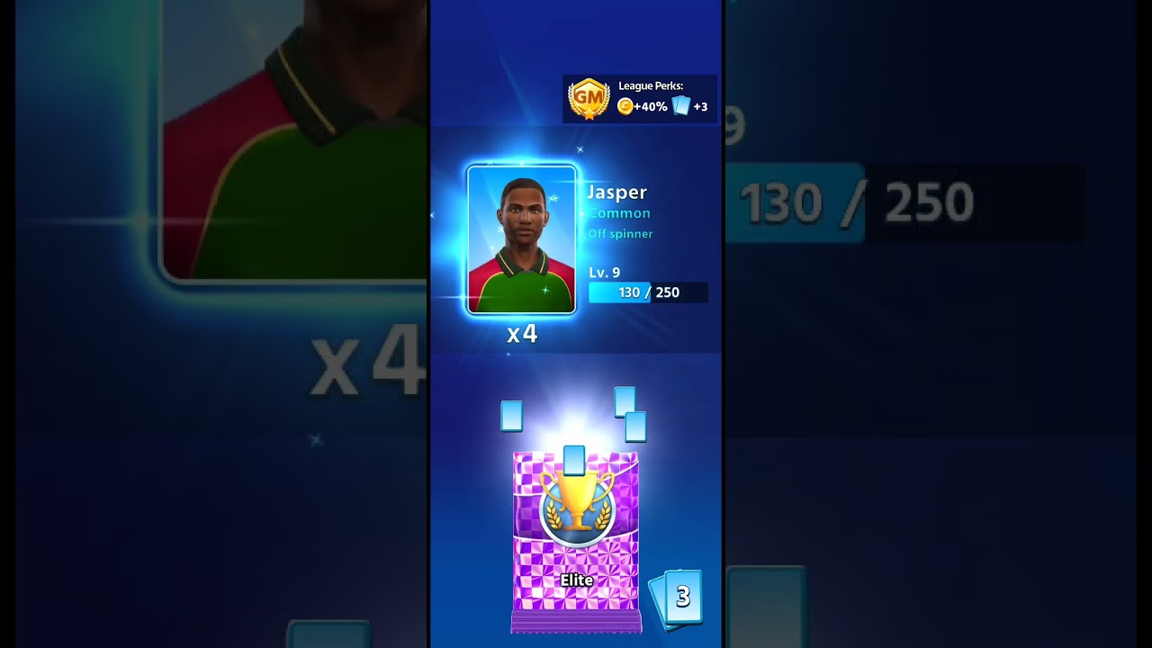 #Cricket League @online game Elite Pack opened