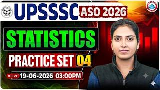 UPSSSC ASO 2026 Statistics Practice Set-04 | Most Important Questions | Economics & Statistics