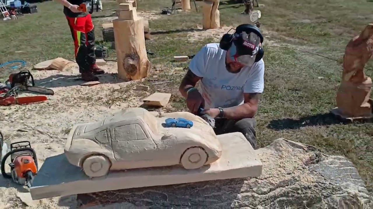 plener rzeźbiarski Targi Leśne Mostki 7-9 września 2023