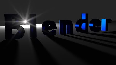 Blender Animation Tutorial: Text with Bright Background Light