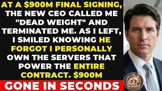 CEO Dismissed Me at $900M Merger Signing—Didn't Know I Own All The Servers