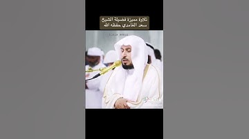 صلاة الفجر اليوم بصوت القارئ الشيخ سعد الغامدي القران الكريم