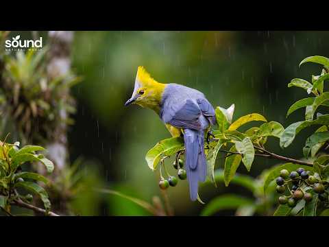 Relaxing Piano & Bird Sounds with Rain | Peaceful Nature Music for Sleep, Meditation & Stress Relief