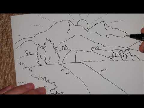 Video: Kako Crtati Prirodu Olovkom