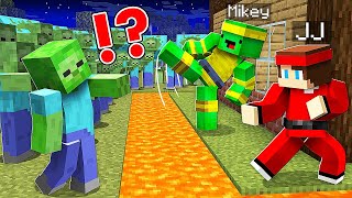 Mikey and JJ: NINJA Security House vs 1000 Zombie Army in Minecraft ! Best of Maizen  Compilation