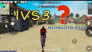 1vs3, kill In Clock Tower, Free Fire Game Play With Gamer Update. screenshot 3