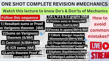 Maharevision of Mechanics complete syllabus #engineeringmechanics #sem1