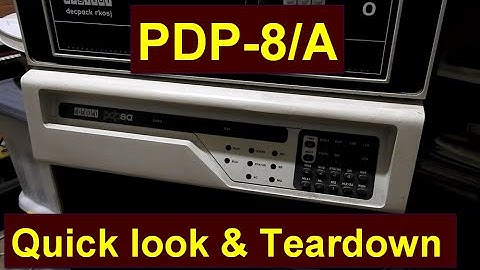 PDP8/A - Quick look and Teardown
