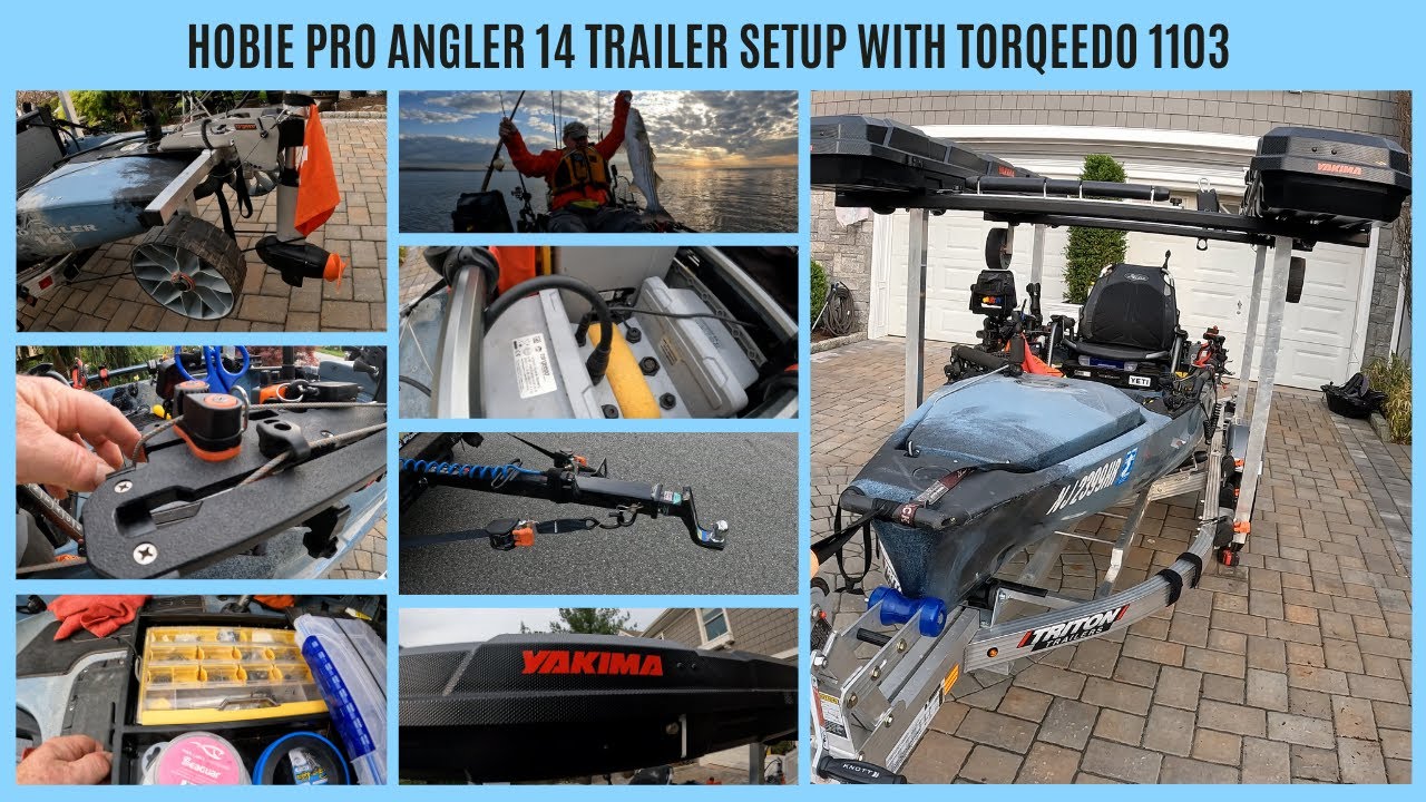 Hobie Pro Angler 14 Trailer Setup with Torqeedo Ultralight 1103