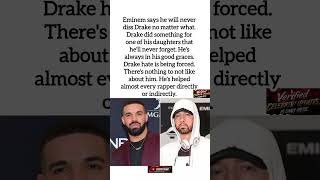 Eminem Says He Will NEVER Diss Drake – "He Did Something for My Daughter I'll Never Forget" #shorts
