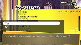 How to use Quick Save Feature in Persona 4 Golden Remastered