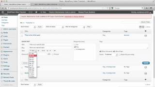 WordPress Tutorials   54   How To Quick Edit A Post and How To Change Post Date and Time
