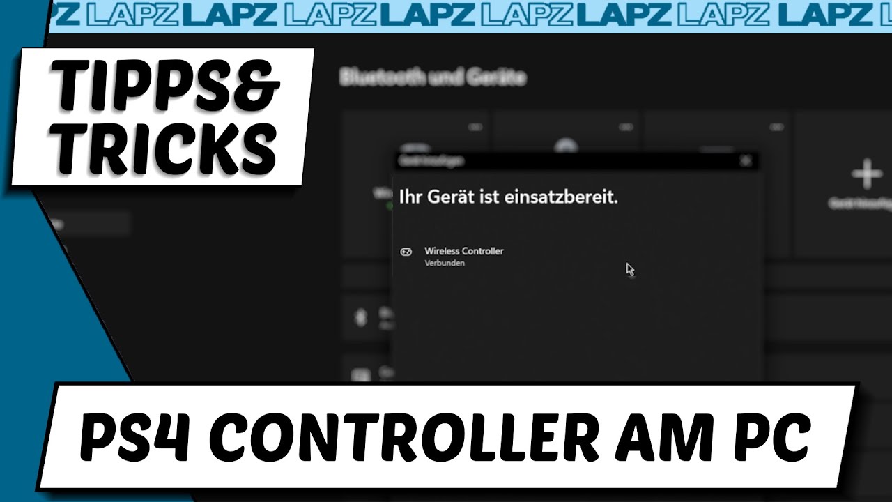 PS4 Controller mit dem PC verbinden? | Tutorial - YouTube