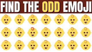 HOW GOOD ARE YOUR EYES #9 l Find The Odd Emoji Out l Emoji Puzzle Quiz | Easy, Medium, Hard