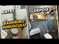 ANTES E DEPOIS - BANHEIRO SUPER PEQUENO | Diy adesivo área molhada