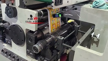 Flexo Printing Machine With Automatic Color Registration And Rotary Punching Die Cutting Unit