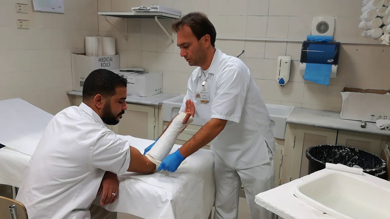 Gesso per immobilizzare il polso